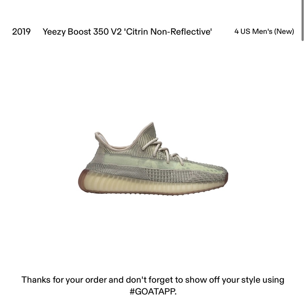 Yeezy Boost v2 350 citrine Men’s 4 men’s